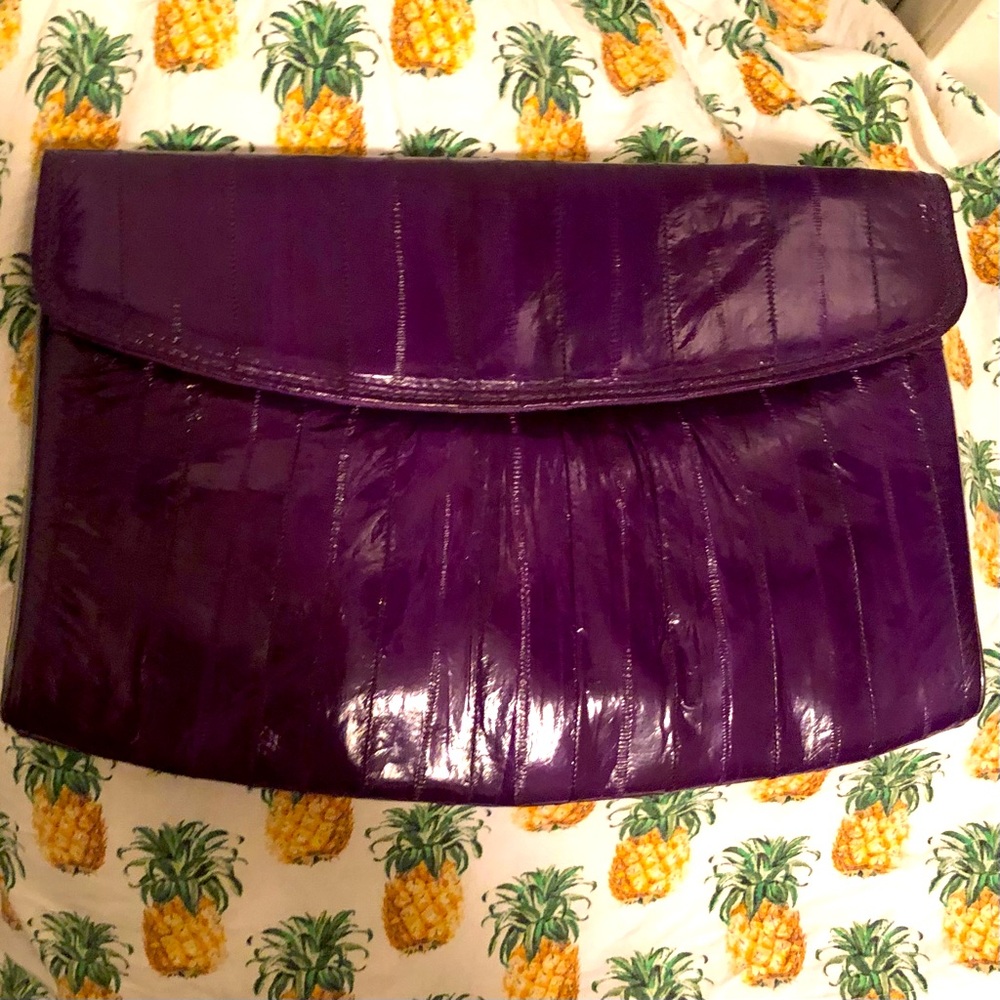 Eel skin crossbody bag